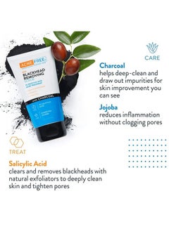 AcneFree Acne Free Blackhead Removing Exfoliating Face Scrub With 2% Salicylic Acid And Charcoal Jojoba 5 Ounce Pack Of 2  - Image 4