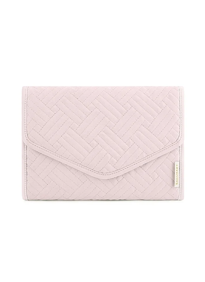 BAGSMART BAGSMART Light Pink Peri Folding Jewelry Organizer