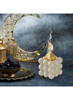 ShebSheb Ceramic Bakhoor Incense Burner,Incense Holders 7.3x7.3x14.5 cm  - Image 3
