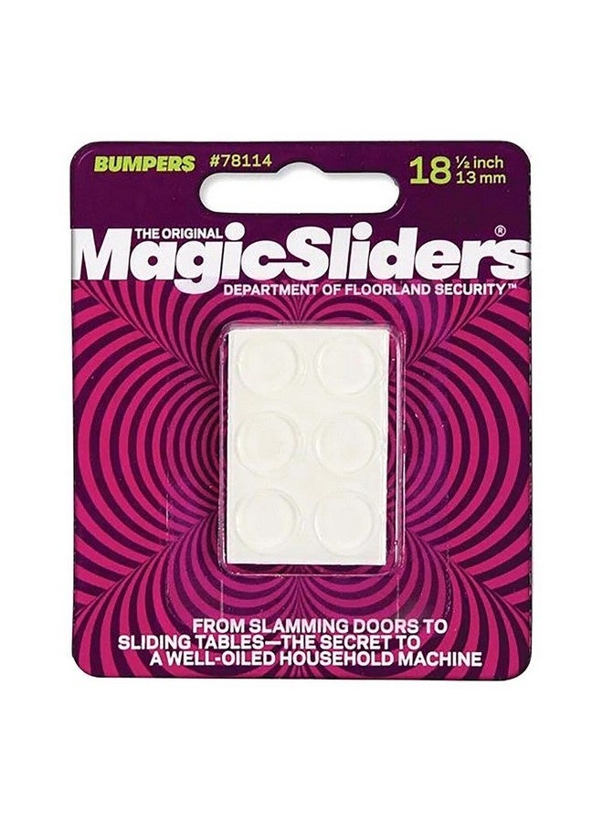 ماجيك سلايدرز واقيات دائرية منخفضة الالتصاق مكونة من 18 قطعة شفاف 1/2 بوصة 78114