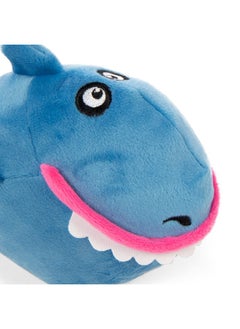 goDog Action Plush Shark Animated Squeaky Dog Toy, Chew Guard Technology  Blue, One Size  - Image 3