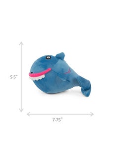 goDog Action Plush Shark Animated Squeaky Dog Toy, Chew Guard Technology  Blue, One Size  - Image 5