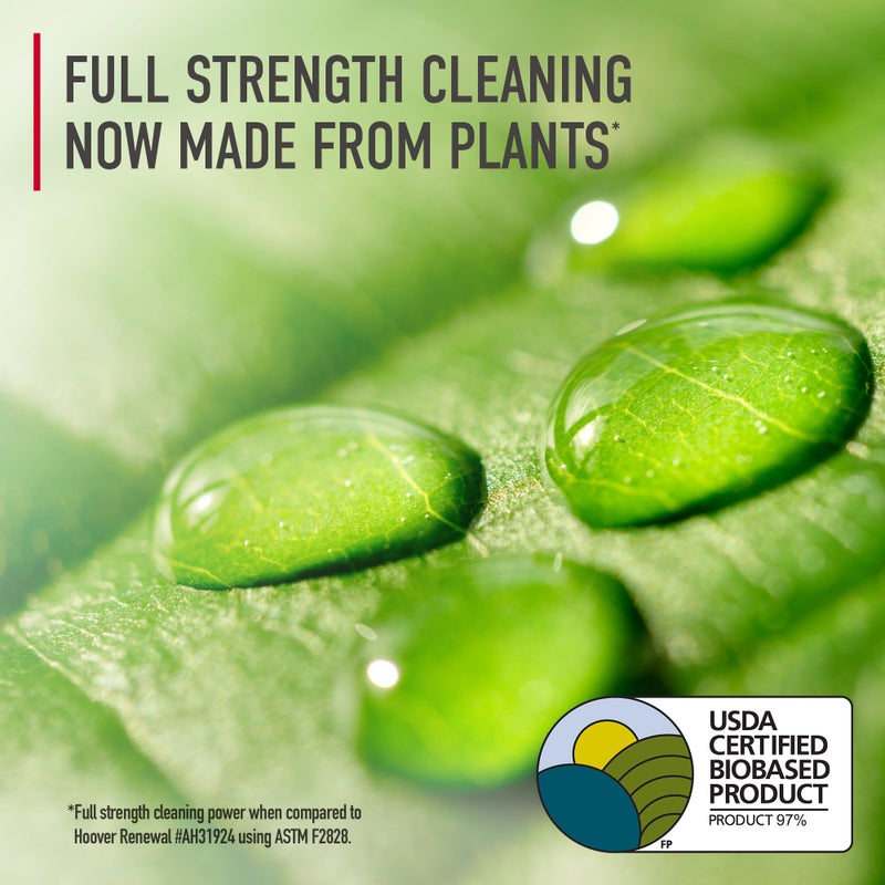 Hoover Pure Essentials Carpet Cleaner Solution, 50 oz., Fresh Rain Scent, Natural Plant Based Formula, Deep Cleaning Carpet Shampoo Solution, Pair Carpet Cleaner Machine - Image 2