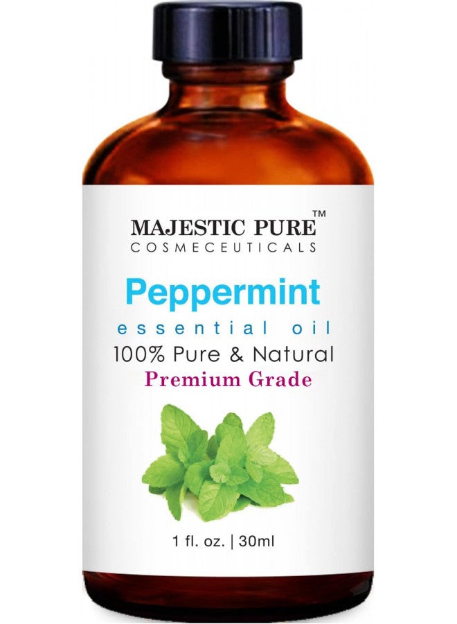 Majestic Pure MAJESTIC PURE Peppermint Essential Oil | 100% Pure and Natural Peppermint Oil | Premium Grade Essential Oils for Hair Care, Home Diffusers, Skin, Aromatherapy, Massage and Humidifiers | 1 Fl Oz  - Image 3
