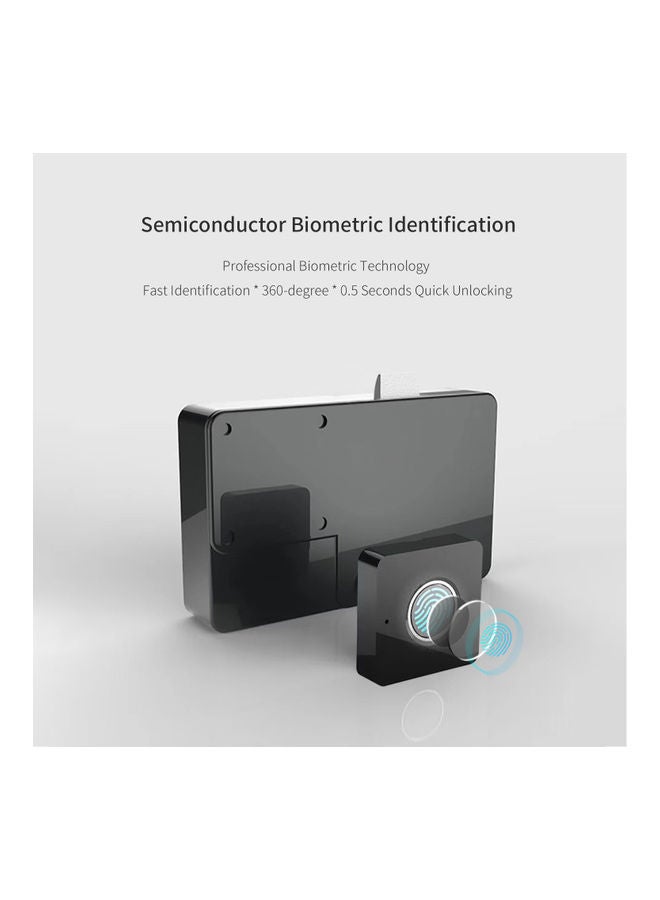NIBEMINENT USB Rechargeable Smart Fingerprint Lock Black  - Image 3