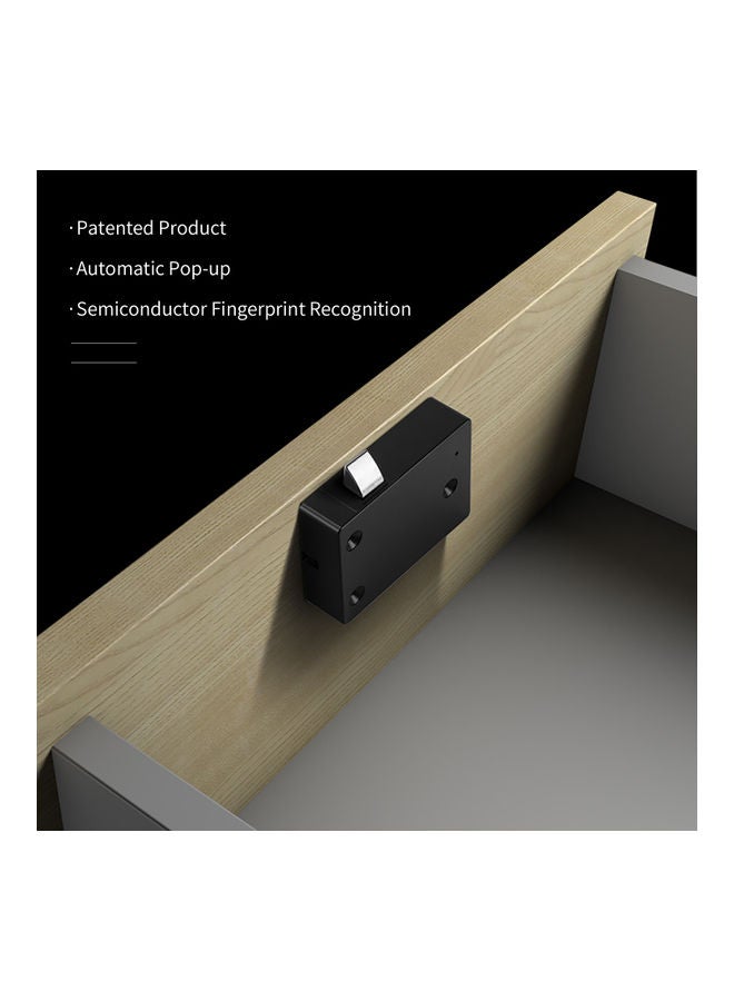 NIBEMINENT USB Rechargeable Smart Fingerprint Lock Black  - Image 2