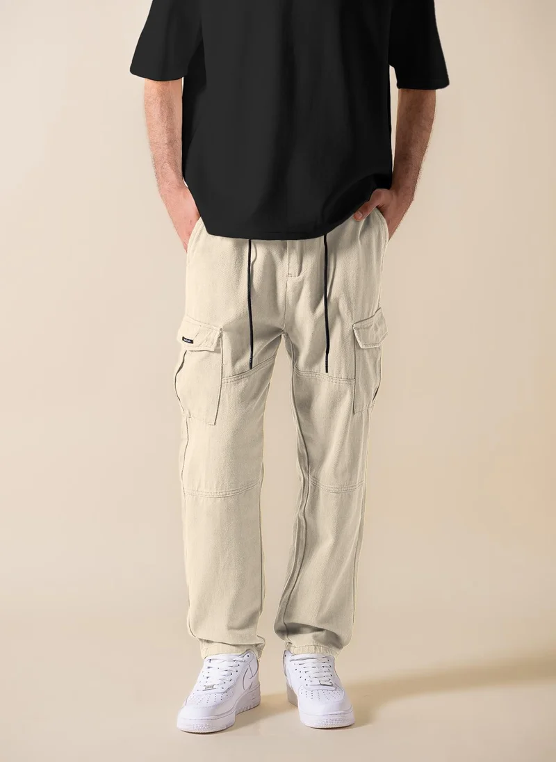 SHAPES JOGGER-WAIST CARGO TROUSERS