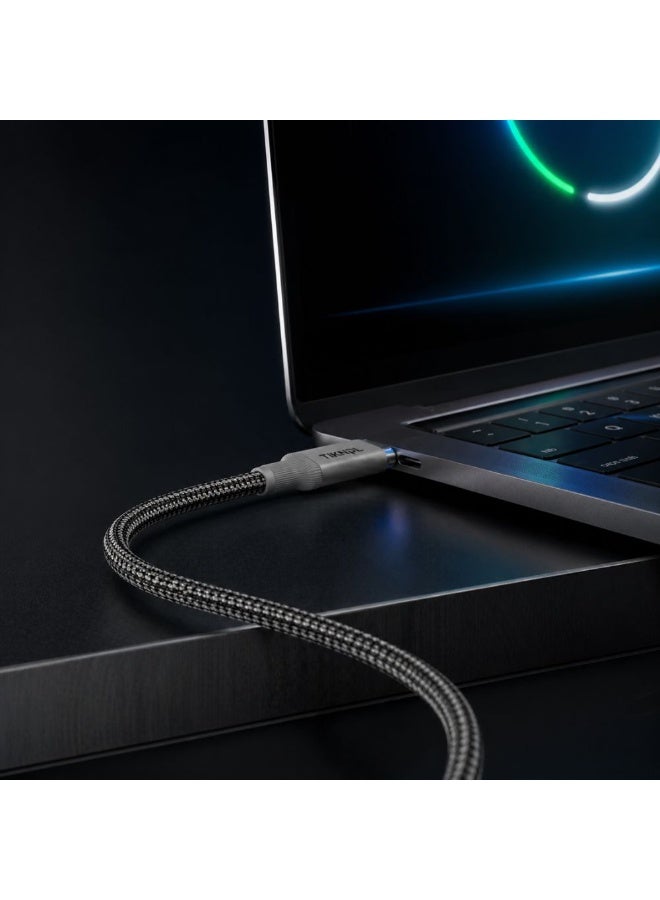 TIKNAL Type-C Fast Charging Cable, Durable Nylon, Supports Data Transfer, 1 Meter - Image 4