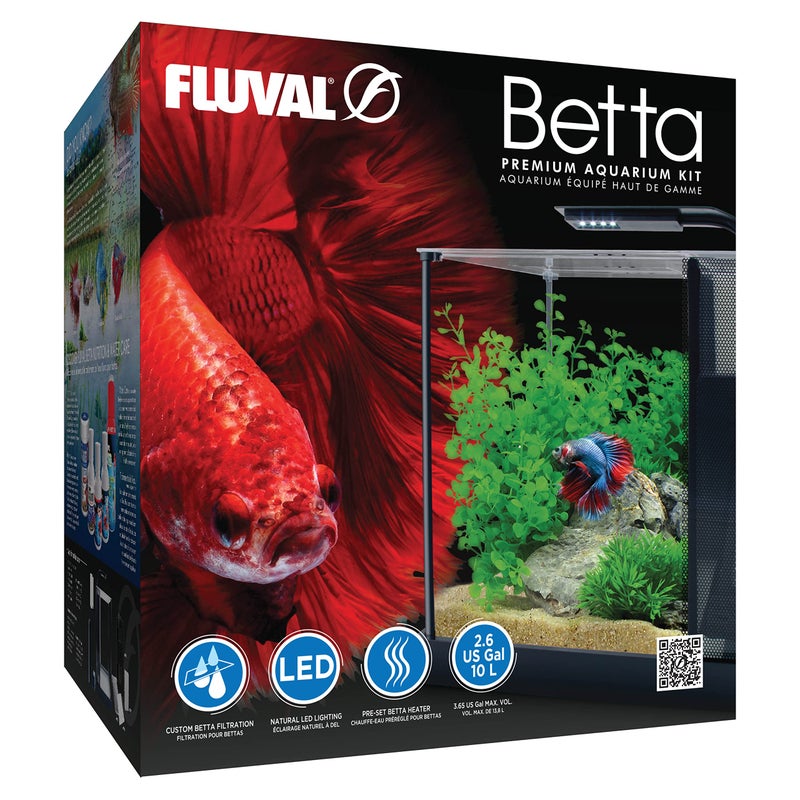 Fluval Betta Premium Aquarium Kit, 2.6 Gallon - Image 1