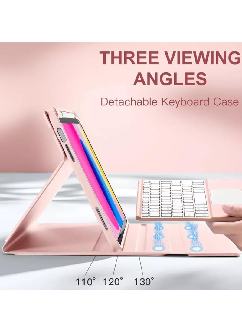 General Backlit Keyboard Case for iPad 11th Generation (A16) 11-inch (2025), Leather Case with Pen and Pen Holder, Detachable Wireless Bluetooth Touchpad Touchpad Keyboard  - Image 2