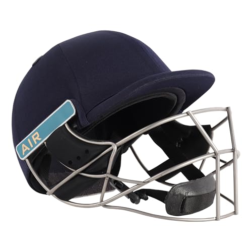 Shrey Master Class Air Titanium Cricket Helmet (Navy, M) - Image 2