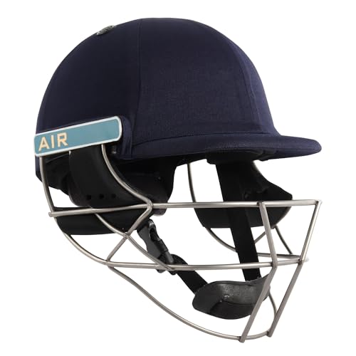 Shrey Master Class Air Titanium Cricket Helmet (Navy, M) - Image 1
