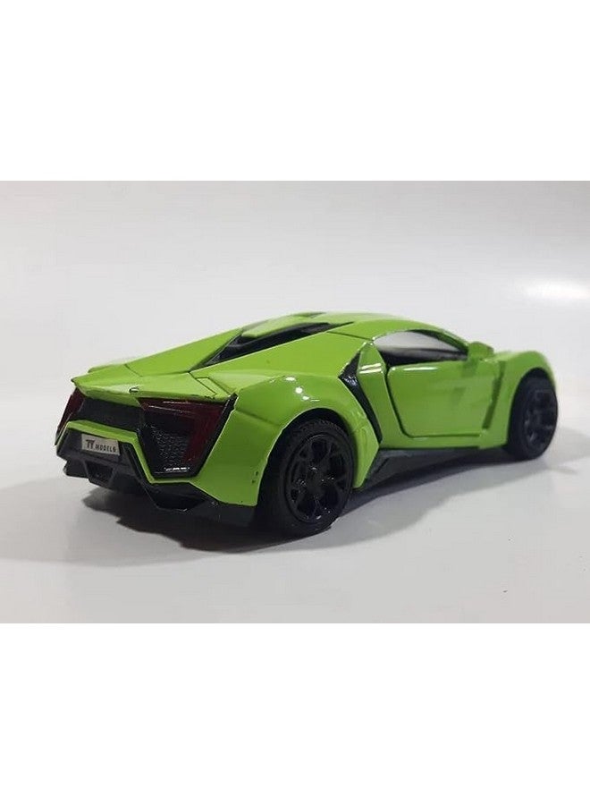 Ixora Die cast Lykan Hypersport 1:32 Diecast Metal Pullback Toy car for Kids Best Gifts Toys for Kids (Multicolor) - Image 1