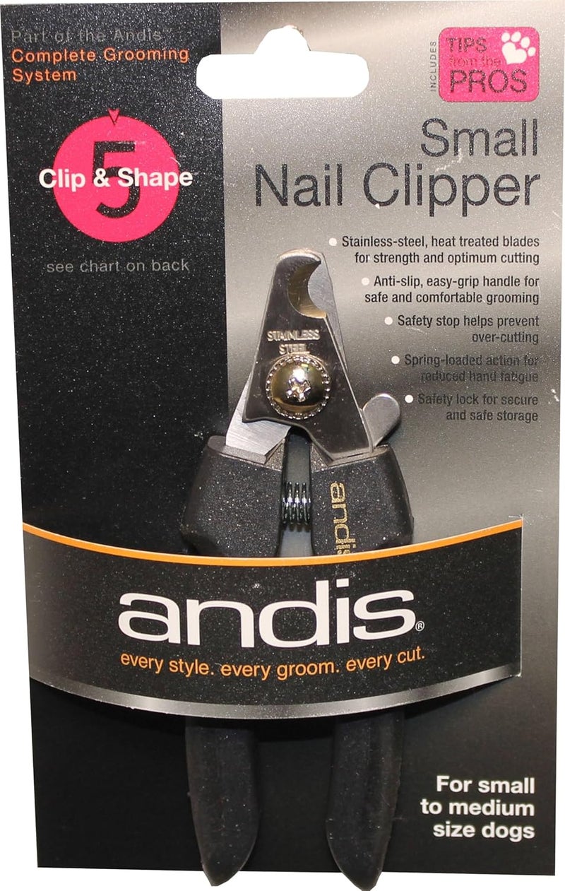Andis 65260 Premium Animal Nail Cutter for Small Breeds  Stainless Steel Blades with Sharp Efficiency  Designed for Repeated Use  Recommended by Pet Trainers