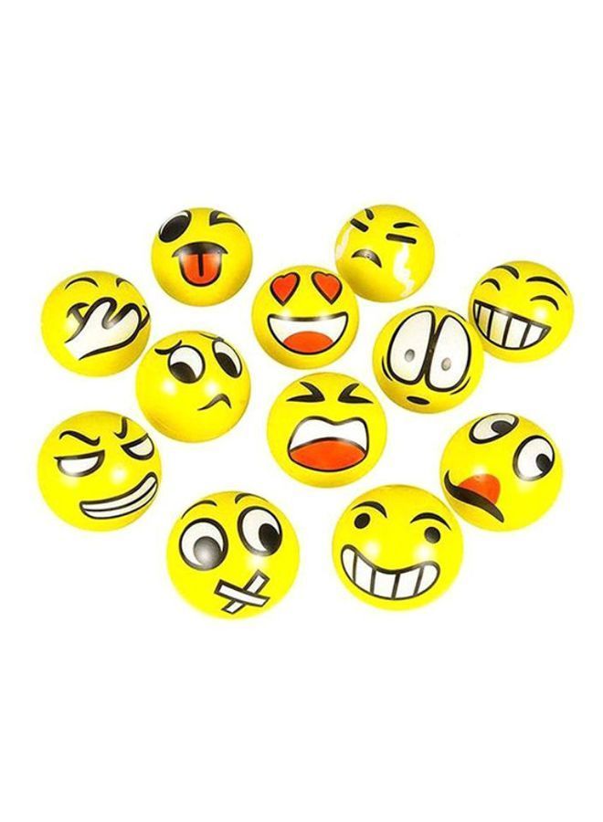 NIBEMINENT 12-Piece Emoji Anti-Stress Ball Set - Image 1