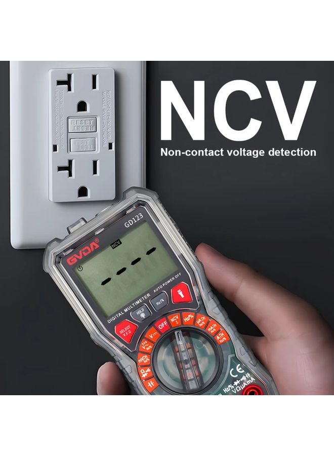 GVDA GD123 Professional Auto Ranging Digital Multimeter AC DC Voltage Capacitance Tester - Image 5