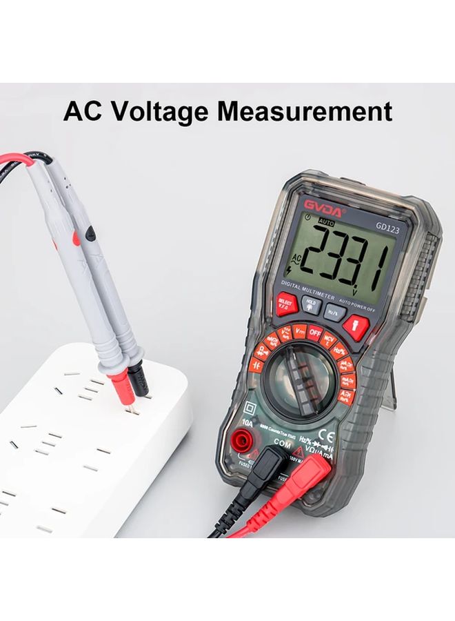 GVDA GD123 Professional Auto Ranging Digital Multimeter AC DC Voltage Capacitance Tester - Image 4