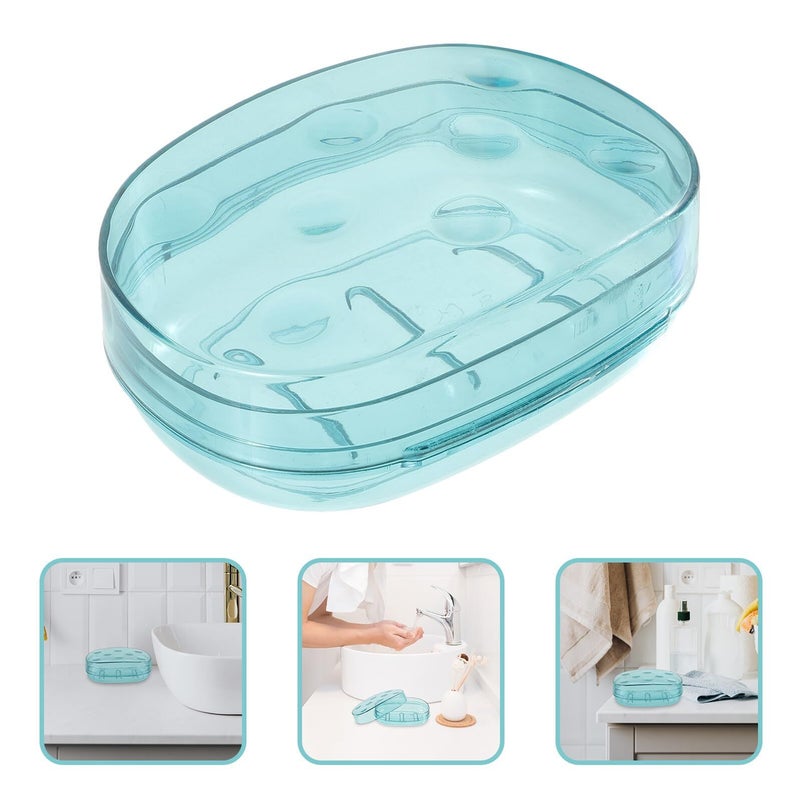 Large Plastic Soap Box With Double Layer And Lid For Bathroom Storage - Image 3