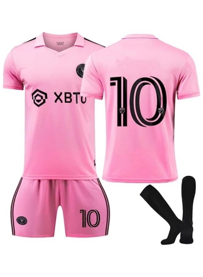 GGEROU Kids Football Jersey Set, # 10 Soccer Jersey World Champion Football Soccer Jersey Set for Kids  - Image 1