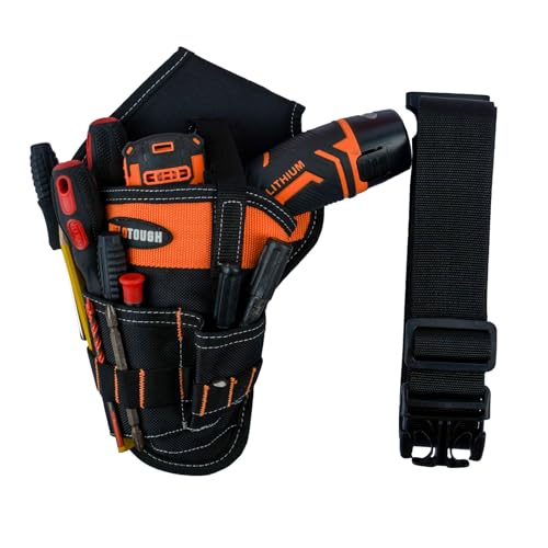 MELOTOUGH Tradesman Pro Drill Pouch for Tool Belt Left Handed Belt Cordless Drill Holder Tool Holster Impact Holster(Left Hand) - Image 5