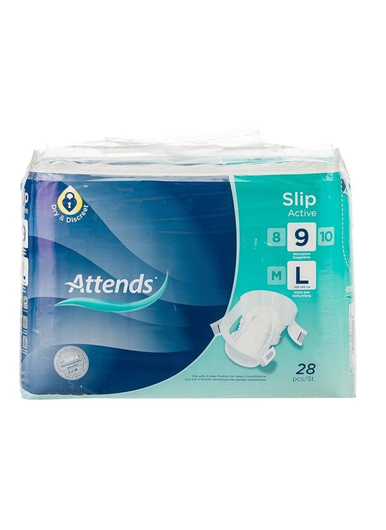 Attends Slip Active 9 Large 28 Pcs  - Image 1