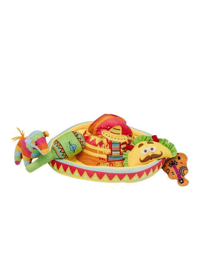 Genius Baby Toys My First Cinco de Mayo Toy - Hispanic Heritage Month Gift - Latin & Mexican Heritage Playset with Sombrero & 4 Sensory Toys (Taco, Maraca, Guitar, Donkey) - Colorful Keepsake Gift for Babies - Image 3