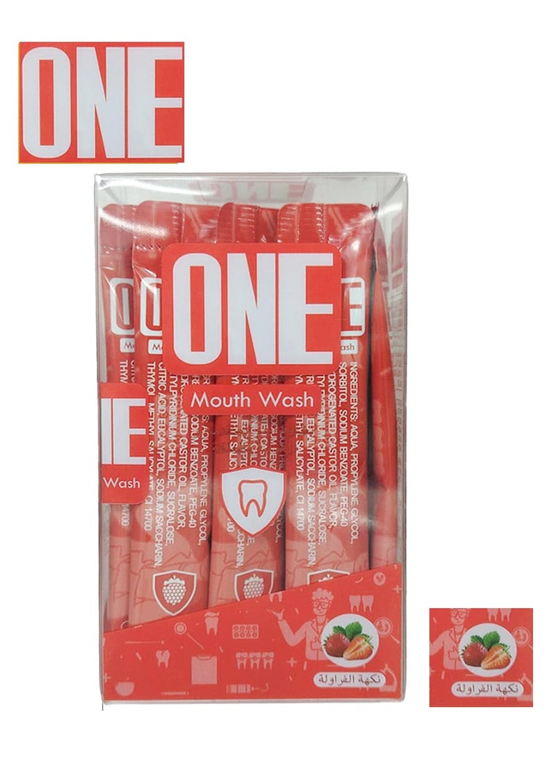 وان ون غسول الفم شرائط متطورة بنكهة الفراولة 20 * 12 مل - Image 1
