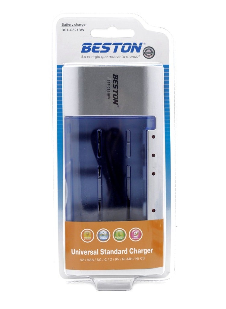 BESTON Beston BST-821BW Original Standard Charger AA / AAA / C / D / 9V 1.2V Rechargeable Battery - Image 2