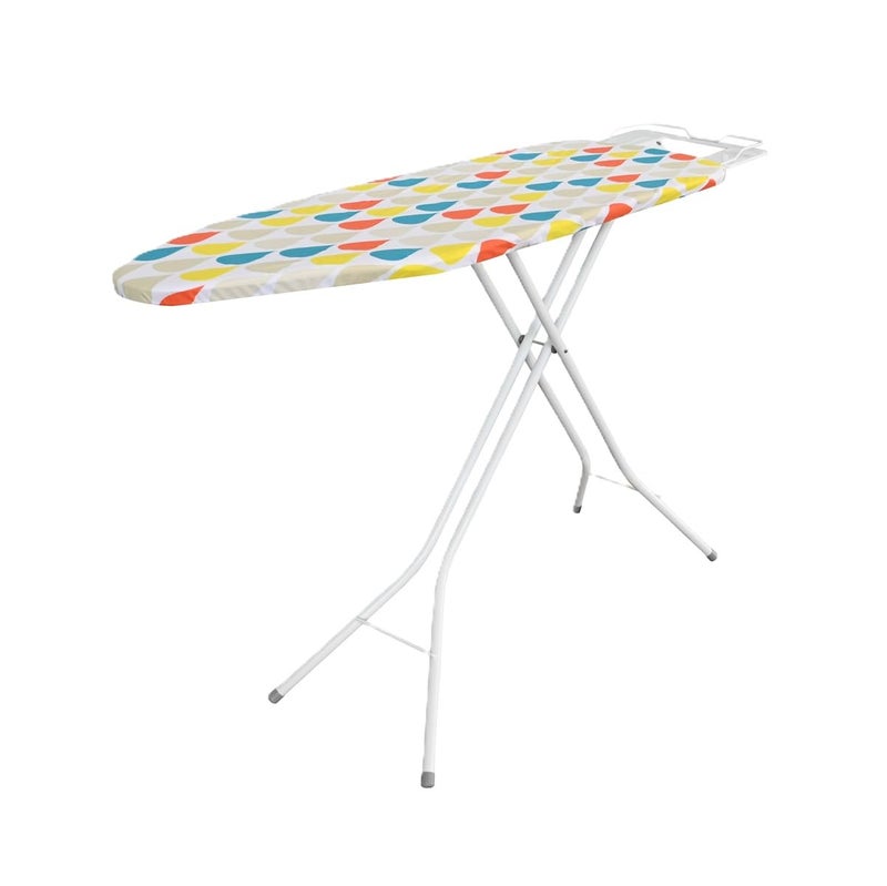 Lightweight Folding Ironing Stands Irons Board Ironnning Rest Sturdy 4 Leg With Strong Frame And 100 Cotton Cover with Board Free Standing Compact Easy Carry Camper Van Caravan 110x34cm