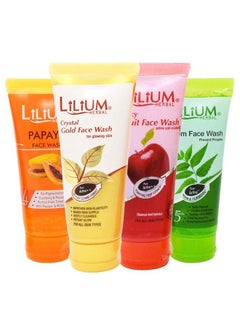 LILIUM Anti Polution Face Wash Multi Flavoured Combo Pack Of 4Gc1021  - Image 2