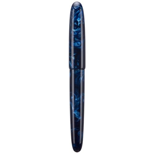 Asvine C80 Fountain Pen 8 Fine Nib Large Handcraft Pen with Converter Pen Case Collection Set Galaxy Blue - Image 1