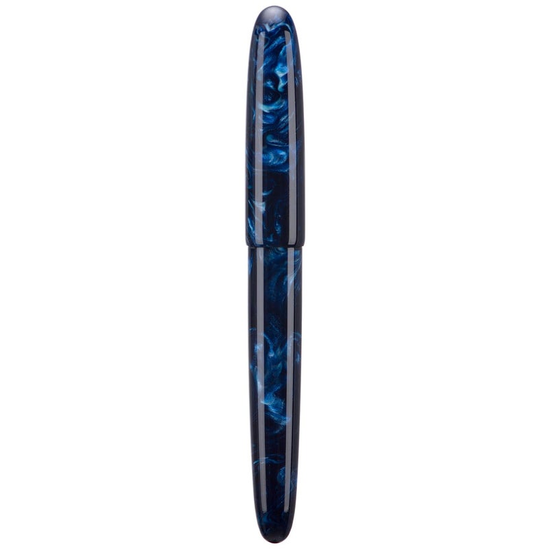 Asvine C80 Fountain Pen 8 Fine Nib Large Handcraft Pen with Converter Pen Case Collection Set Galaxy Blue - Image 2