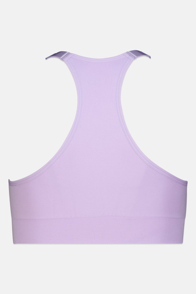PUMA Women Plus Size Lightly Padded Training Sports Bra, Purple - Image 3