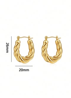 18k Gold Plated Stainless Steel Earring For Women - pzsku/ZDA537C3C7E6BB7DBC1D2Z/45/_/1722452986/a0556f78-ea40-4d09-9360-206045d2f343