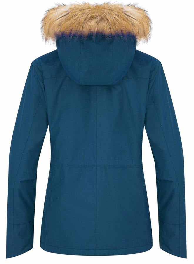 wantdo Women's Waterproof Ski Jacket Windproof Winter Snow Coat Raincoat Blue Black XL - Image 2