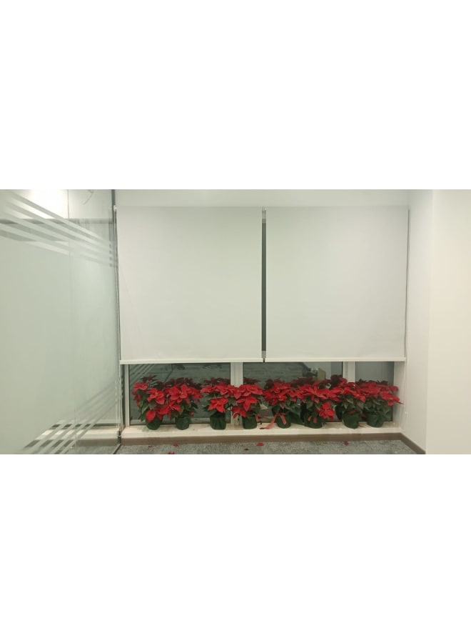 بانيكس  ستائر بلاك اوت ابيض 125W x 125H سم  - Image 2