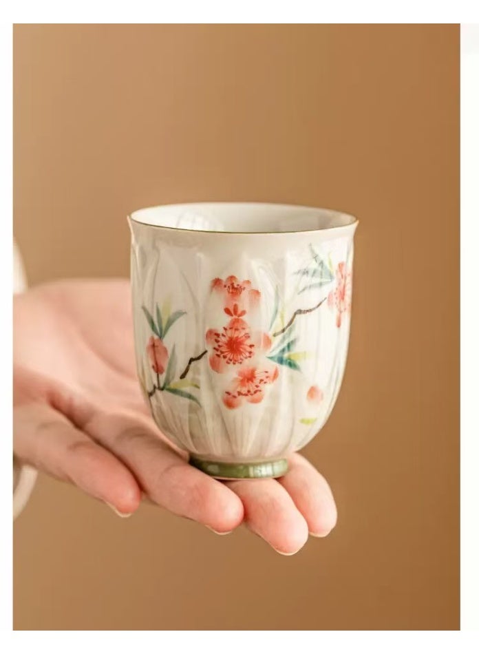 ROOMTONE Espresso Cups Coffee Cups Mugs Handmade 2 pcs Tea Cups 90ml With Multicolour Gift Box Cups for Turkish Tea Cappuccino Latte - Image 5