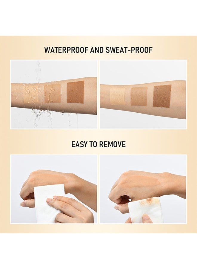 lakerain Leg Makeup 30ml - Waterproof No Transfer, Leg Vein Cover up Makeup for Varicose Veins Waterproof Black Skin, Leg and Body Scar Cover up Makeup for Tattoo Cover Up (#01) - Image 4