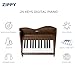 ZIPPY Kids Piano Keyboard 25 Keys Digital Piano for Kids Volume Adjustable Mini Music Educational Instrument Toy Wood Toy for Toddlers Girls Boys Walnut - Image 4