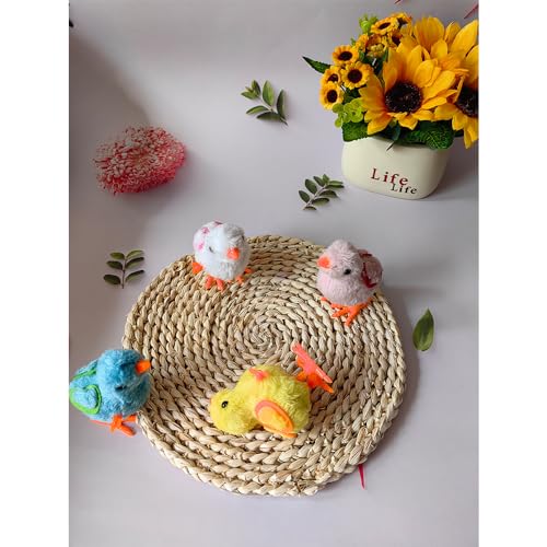 YUERFEILA Bunny and Jumping Chick Toys Easter Wind Up Chick and Chicken Hopping Windup Toy for Kids Toddlers Party Favors Goody Bag Fillers Gifts - Image 5
