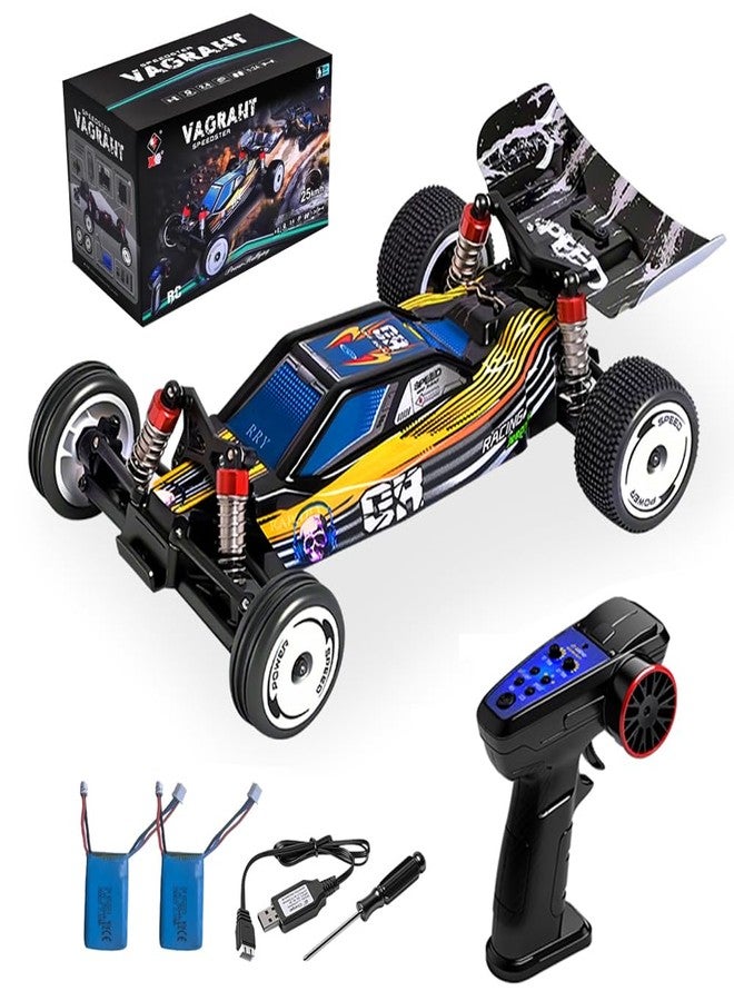 GoolRC WLtoys 244016 RC Cars, 2.4GHz 1:24 Scale Remote Control Car, 2WD 25KPH High Speed Racing Car, Off Road RC Buggy with 2 Batteries - Image 1