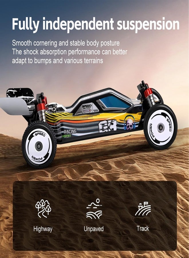 GoolRC WLtoys 244016 RC Cars, 2.4GHz 1:24 Scale Remote Control Car, 2WD 25KPH High Speed Racing Car, Off Road RC Buggy with 2 Batteries - Image 4