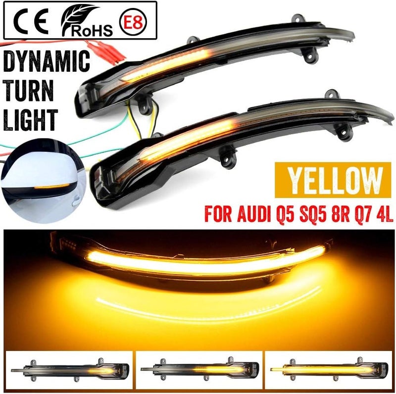 QASULER Dynamic Turn Signal Lights for Q5 and Q7 - Image 4