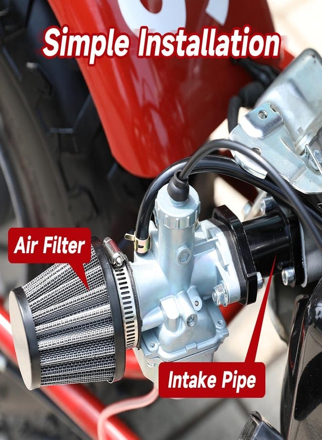 FVRITO VM22 26mm Carburetor Kit for Predator 212cc 224cc 196cc Non Hemi Coleman CT200U BT200X Mini Bike KT196 Go Kart 6.5HP GX160 Clone Engine Baja MB200 with Throttle Assembly Main Jets Black - Image 5