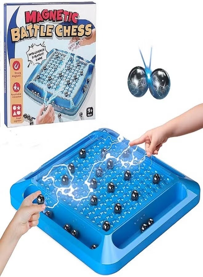 Magnetic Chess Set, New Multiplayer Magnetic Chess Game with Stones, Fun Magnetic Table Game Set 17.5x17.5 - Image 1