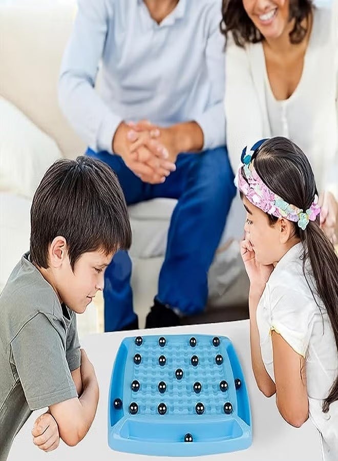 Magnetic Chess Set, New Multiplayer Magnetic Chess Game with Stones, Fun Magnetic Table Game Set 17.5x17.5 - Image 2
