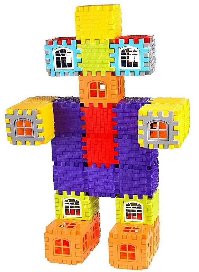 Sukan Tex Building Blocks For Kids|House Building Blocks With Windows|Block Game For Kids (Bulding Blcoks 54 Pc)|Multicolor - Image 3