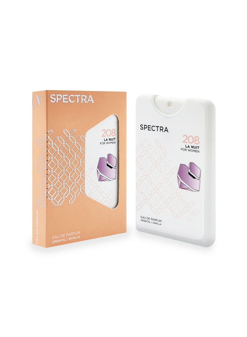 سبكترا بوكيت 208 عطر لا نويت او دي بارفيوم للنساء - 18مل - Image 1