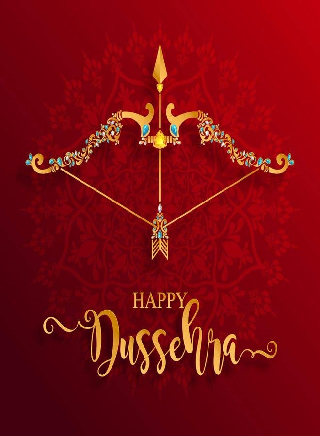5 Ace ملصق حائط "عيد دوسيهرا سعيد" من 5 Ace | المقاس: 12 × 18 بوصة | متعدد الألوان - Image 1