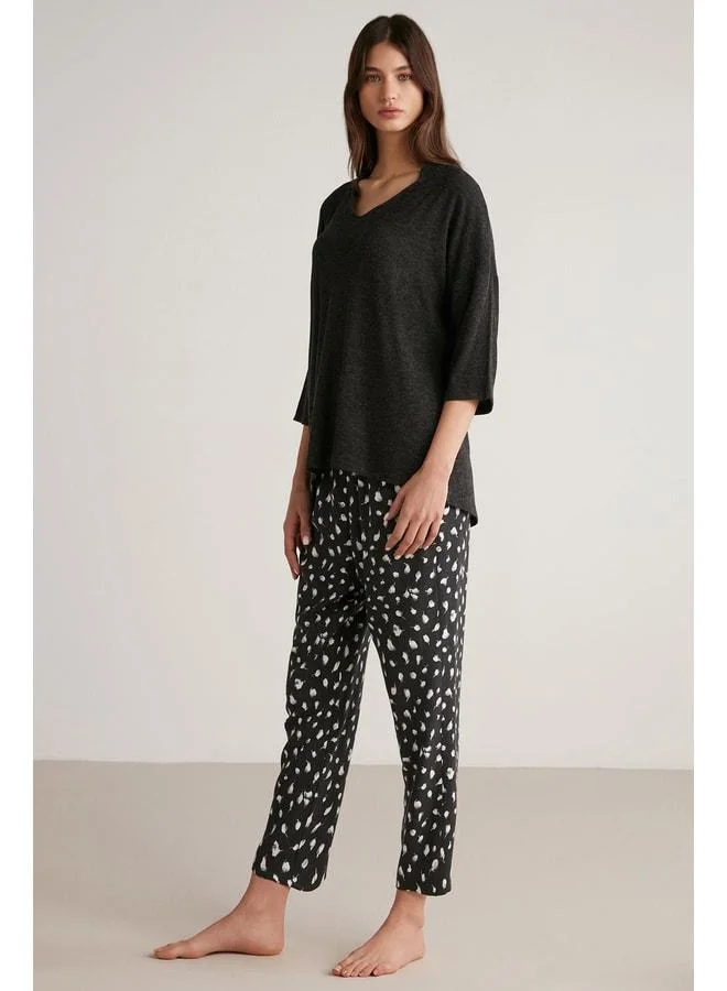 Soft textured pajama set